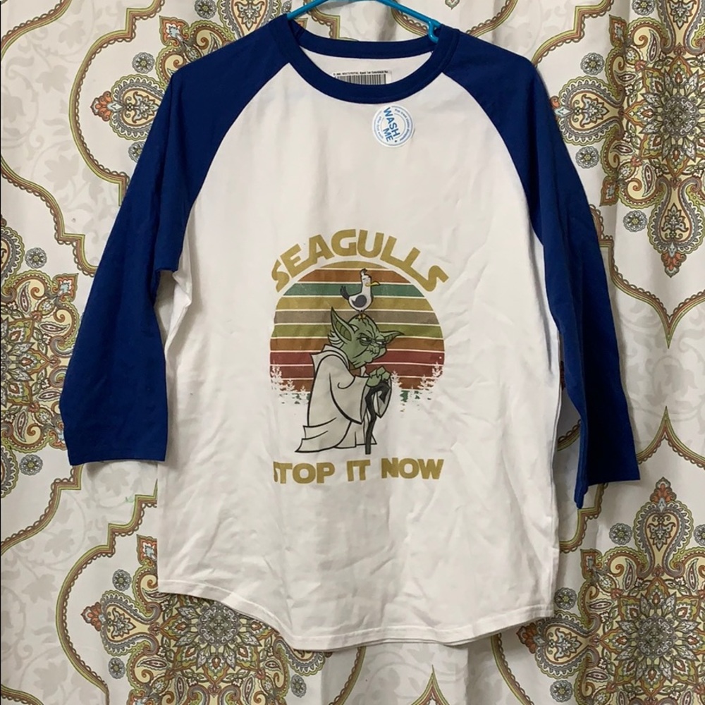 Yoga seagulls baseball long sleeved Star Wars NEW